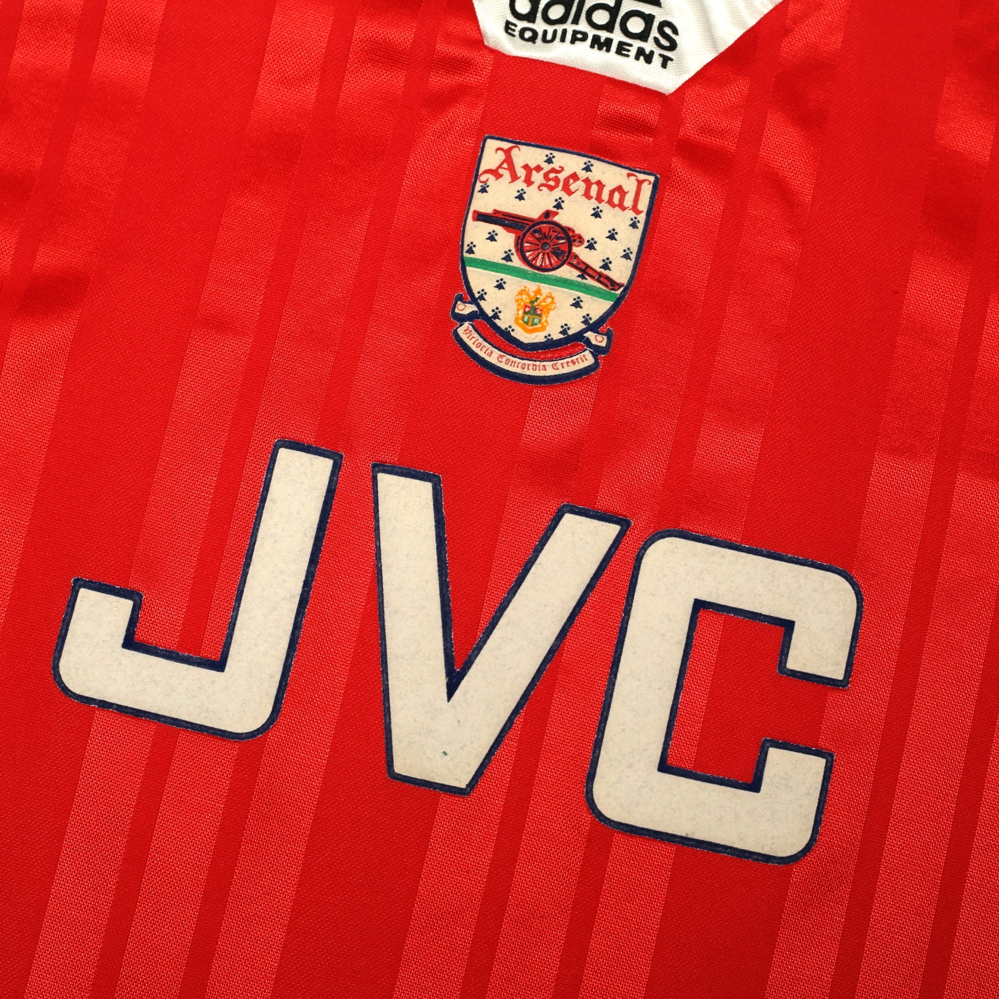 1992/94 Wright #8 Arsenal Vintage adidas Home Football Shirt (L)