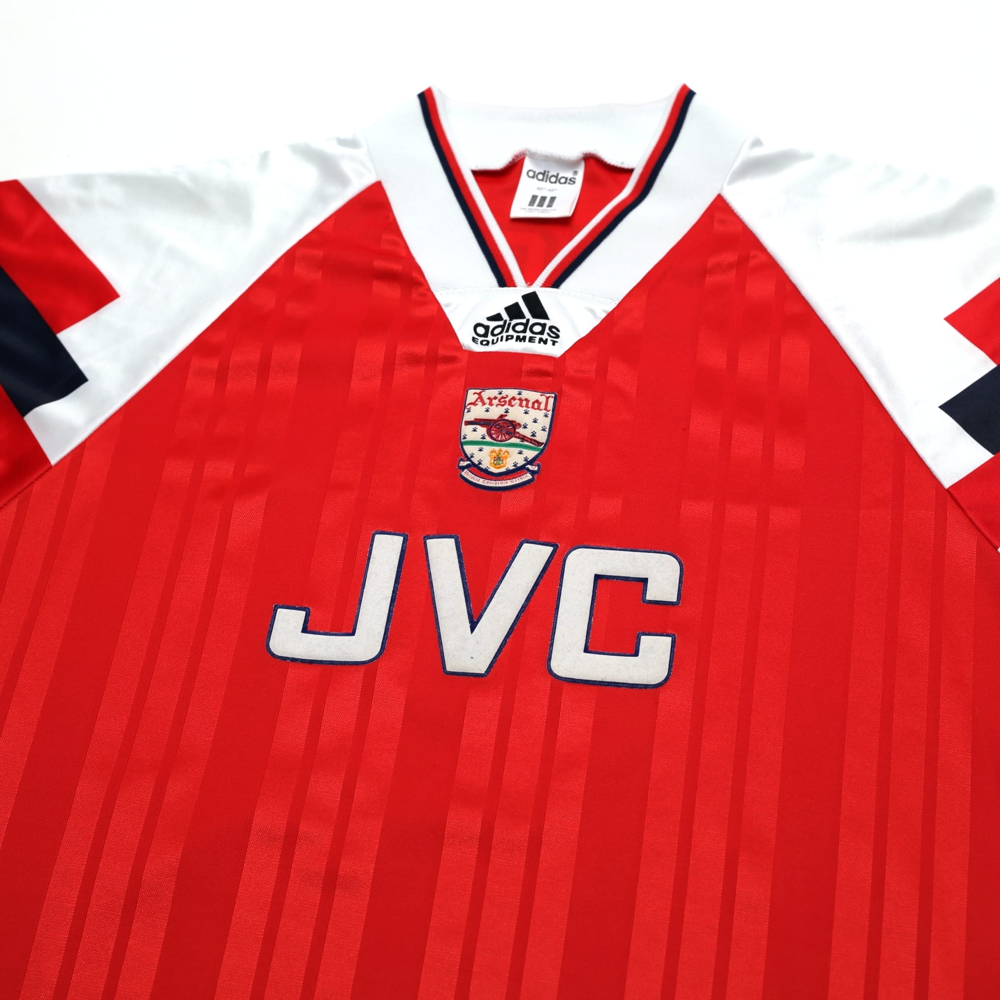 1992/94 Wright #8 Arsenal Vintage adidas Home Football Shirt (L)