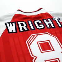 1992/94 Wright #8 Arsenal Vintage adidas Home Football Shirt (L)