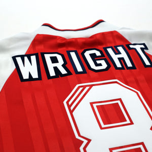 1992/94 Wright #8 Arsenal Vintage adidas Home Football Shirt (L)