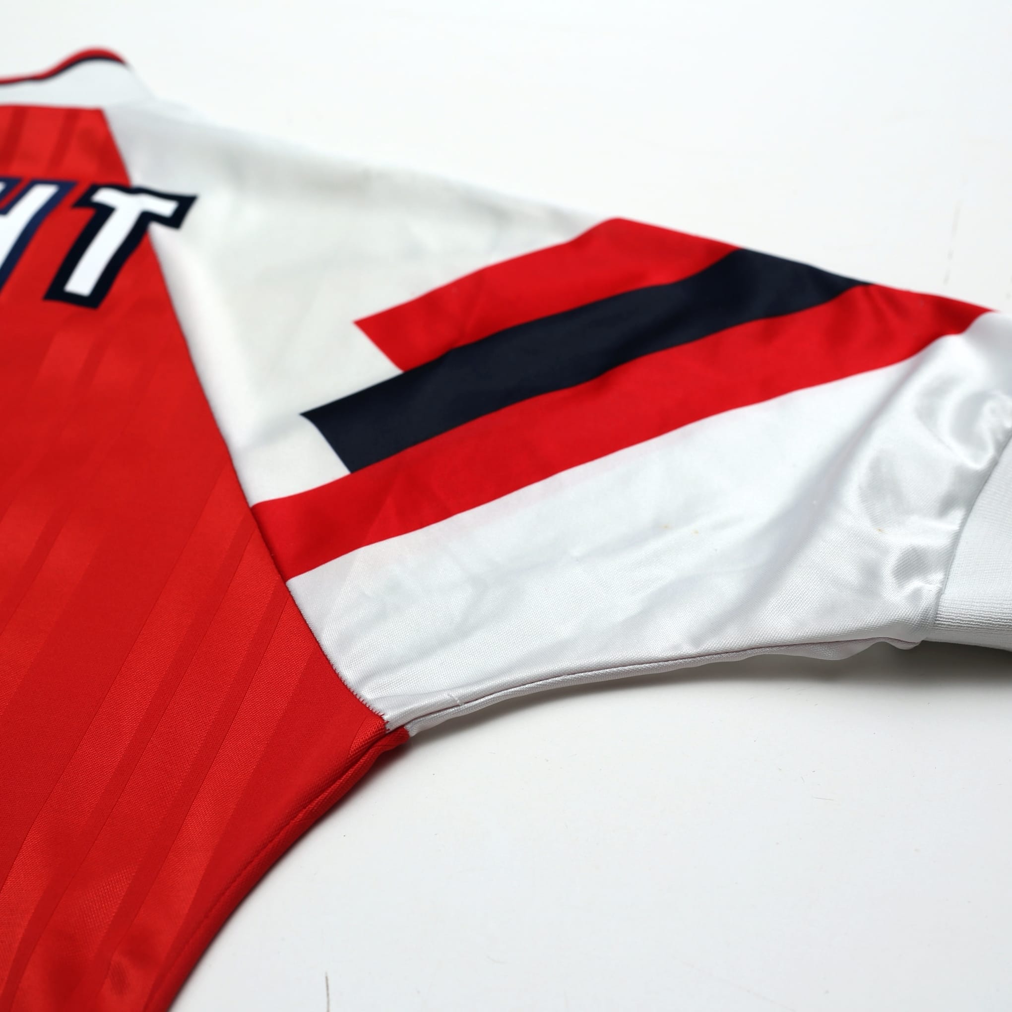 1992/94 Wright #8 Arsenal Vintage adidas Home Football Shirt (L)
