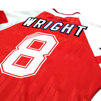 1992/94 Wright #8 Arsenal Vintage adidas Home Football Shirt (L)