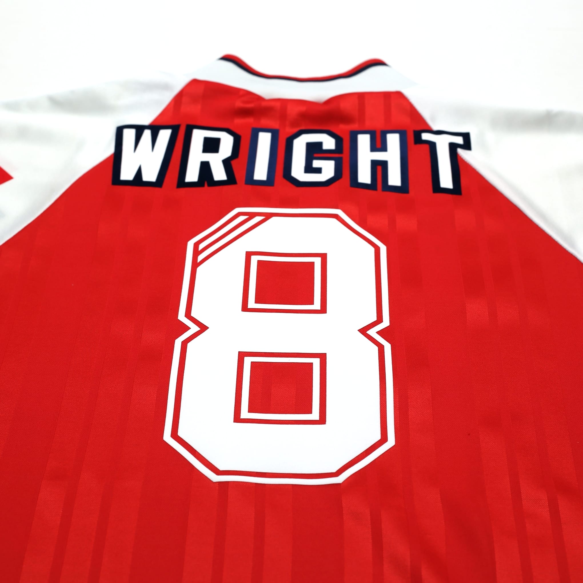 1992/94 Wright #8 Arsenal Vintage adidas Home Football Shirt (L)