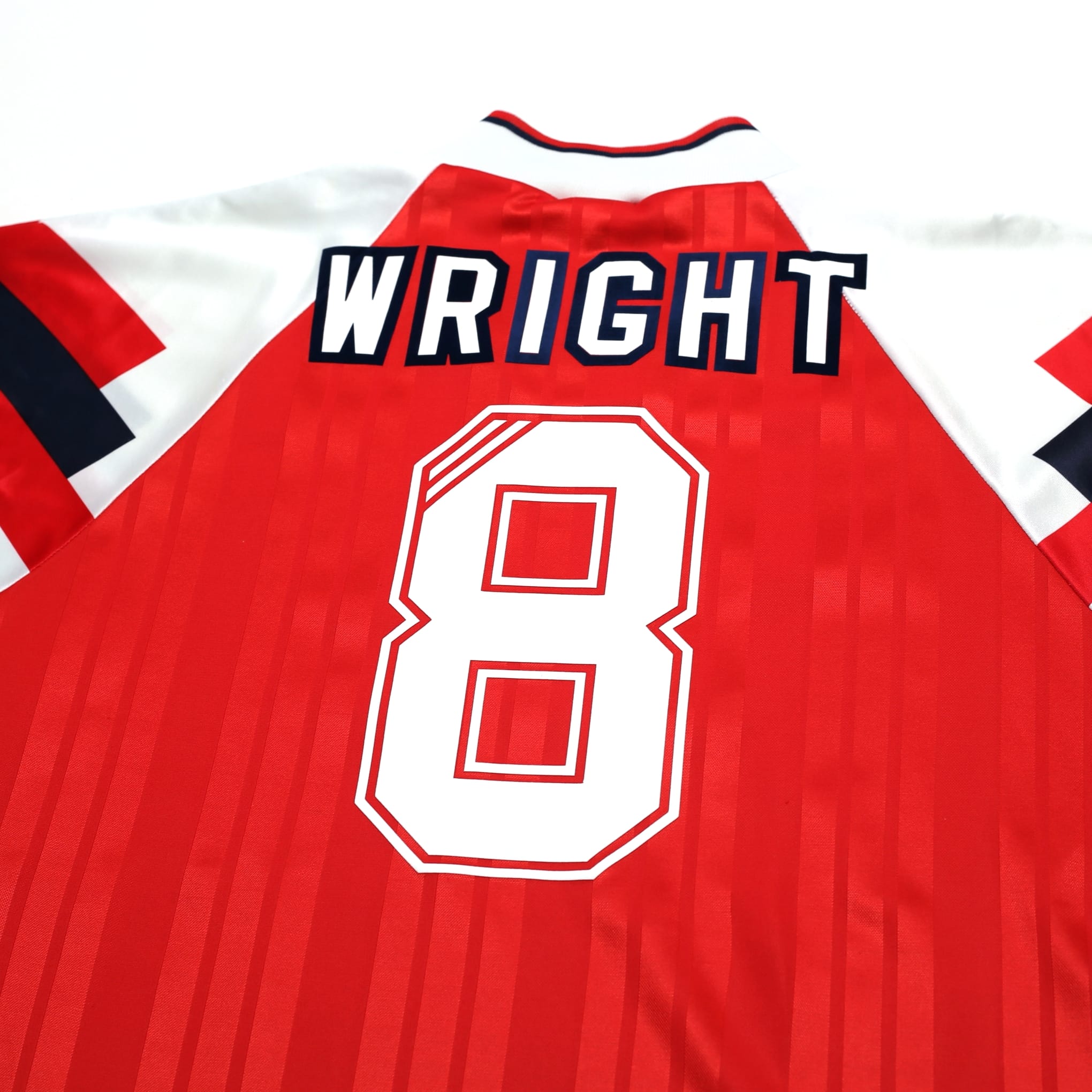 1992/94 Wright #8 Arsenal Vintage adidas Home Football Shirt (L)