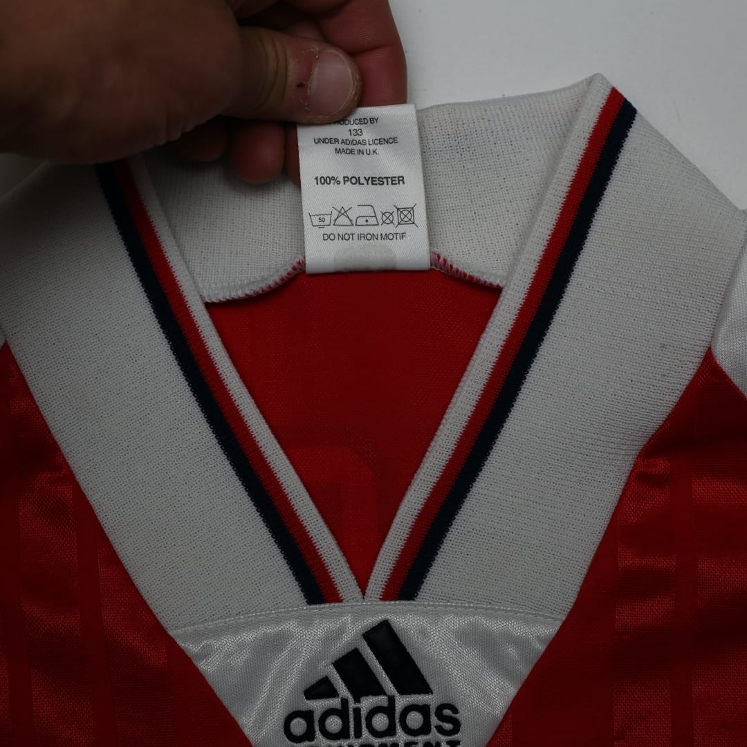 1992/94 Wright #8 Arsenal Vintage adidas Home Football Shirt (M)