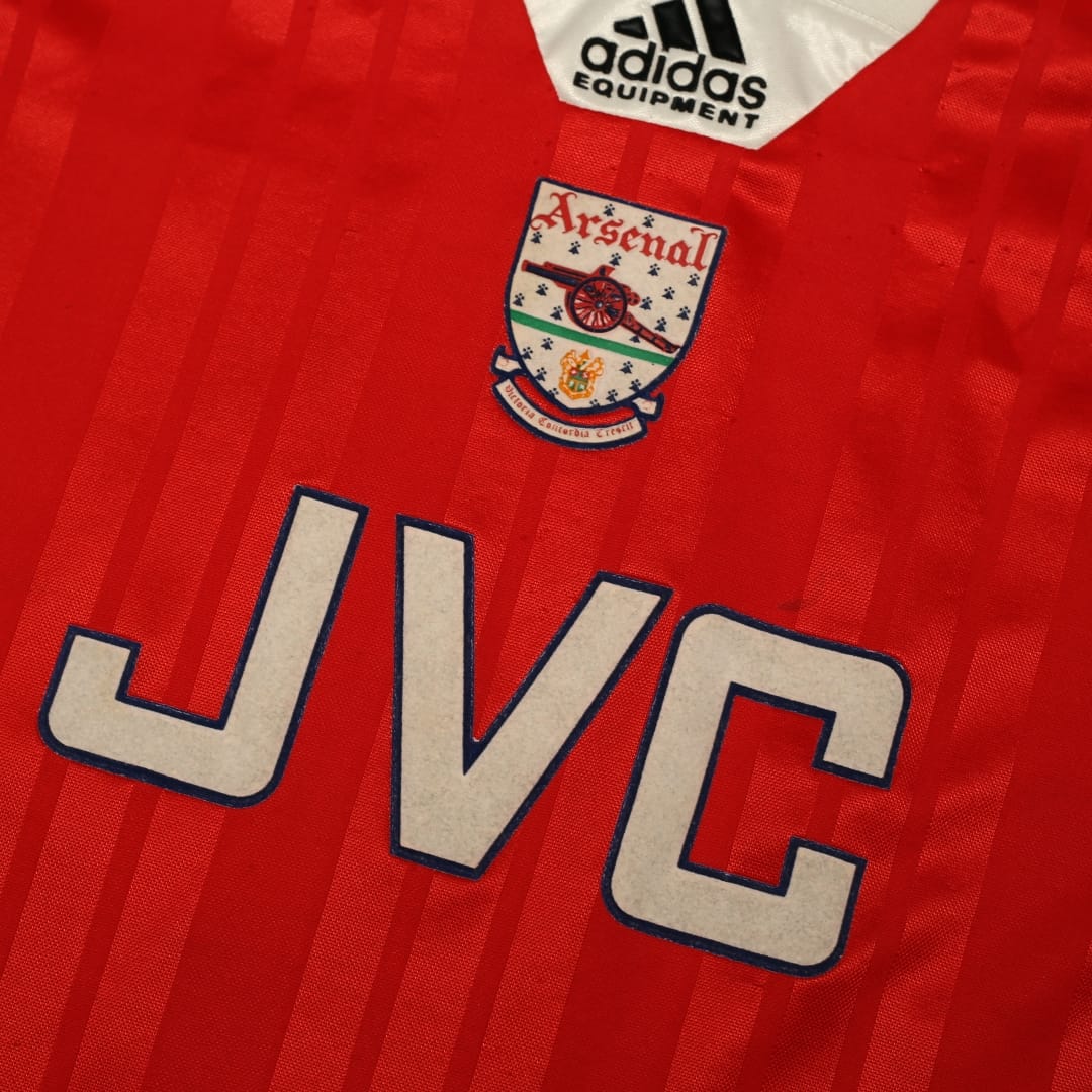 1992/94 Wright #8 Arsenal Vintage adidas Home Football Shirt (M)