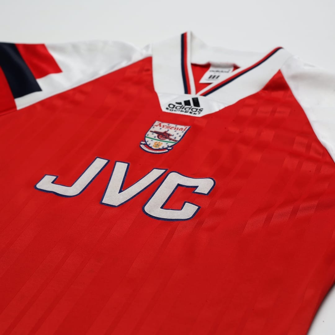 1992/94 Wright #8 Arsenal Vintage adidas Home Football Shirt (M)