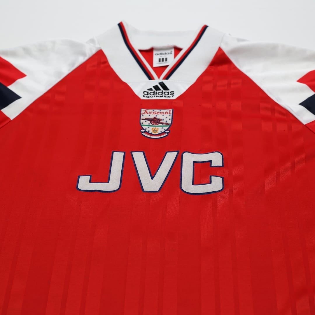 1992/94 Wright #8 Arsenal Vintage adidas Home Football Shirt (M)