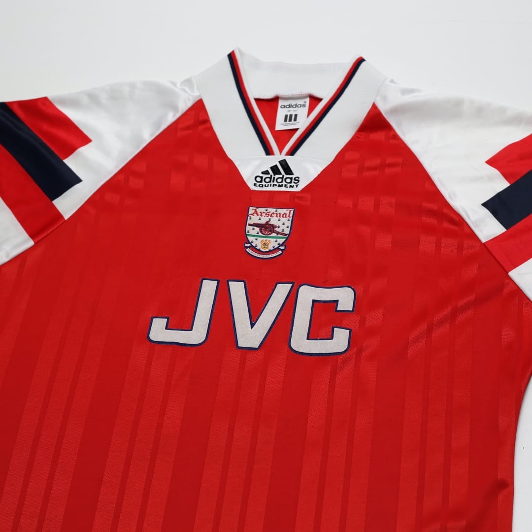 1992/94 Wright #8 Arsenal Vintage adidas Home Football Shirt (M)