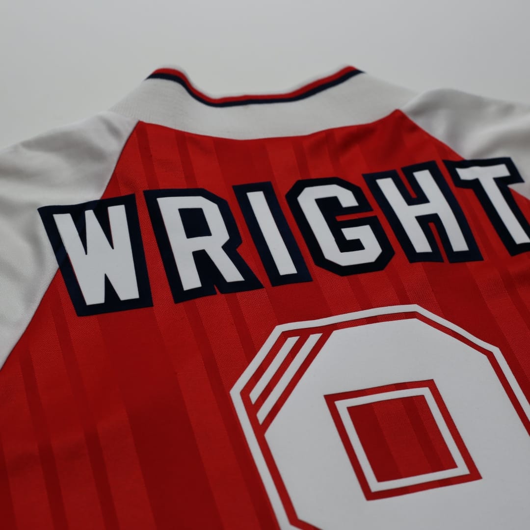 1992/94 Wright #8 Arsenal Vintage adidas Home Football Shirt (M)