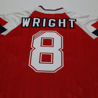 1992/94 Wright #8 Arsenal Vintage adidas Home Football Shirt (M)