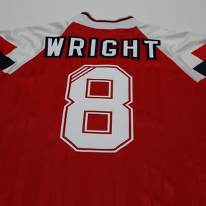 1992/94 Wright #8 Arsenal Vintage adidas Home Football Shirt (M)