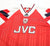 1992/94 WRIGHT #8 Arsenal Vintage adidas Home Football Shirt (S)