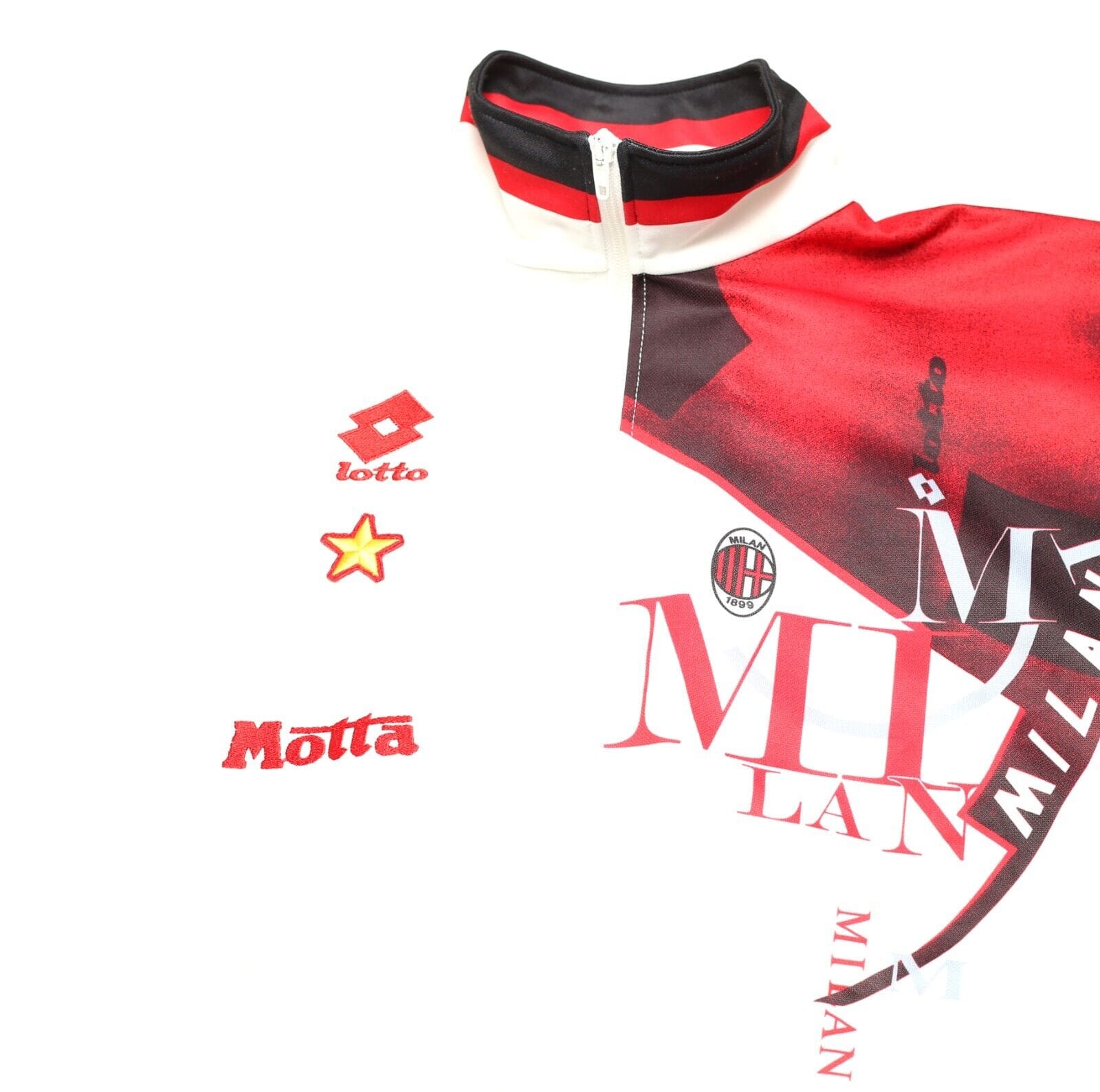 1993/94 AC MILAN Vintage Lotto Football Track Top Jacket (M)