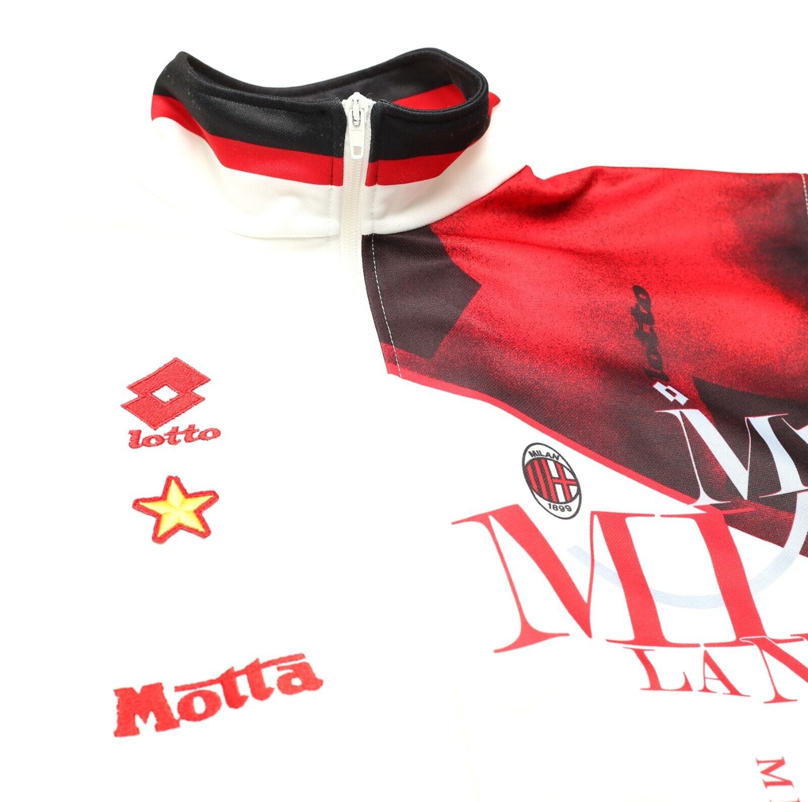 1993/94 AC MILAN Vintage Lotto Football Track Top Jacket (M