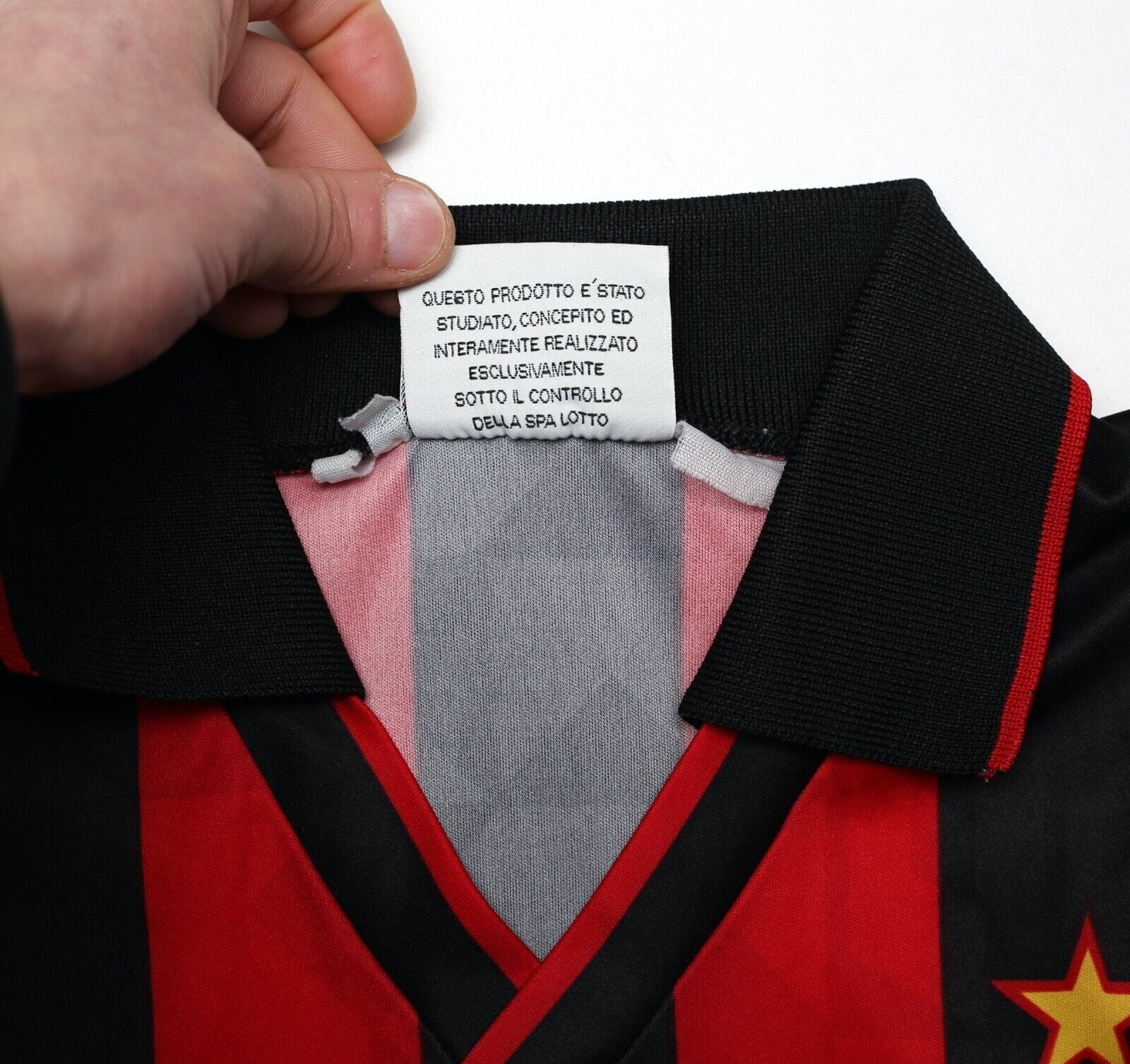 1993/94 AC MILAN Vintage Lotto Home Football Shirt Jersey (M)