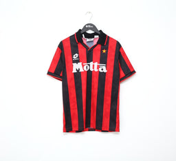 1993/94 AC MILAN Vintage Lotto Home Football Shirt Jersey (S/M)