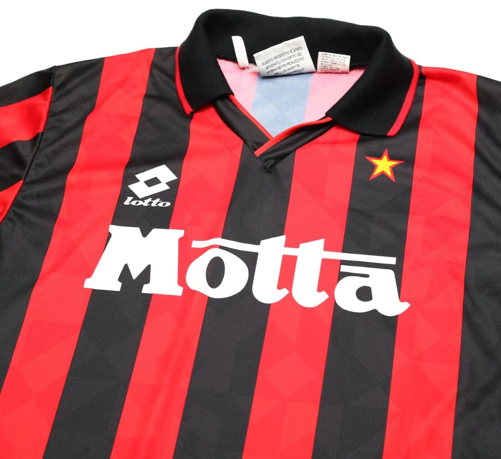 1993/94 AC MILAN Vintage Lotto Home Football Shirt Jersey (S/M)