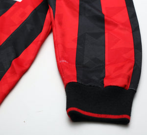 1993/94 AC MILAN Vintage Lotto Long Sleeve Home Football Shirt (L)
