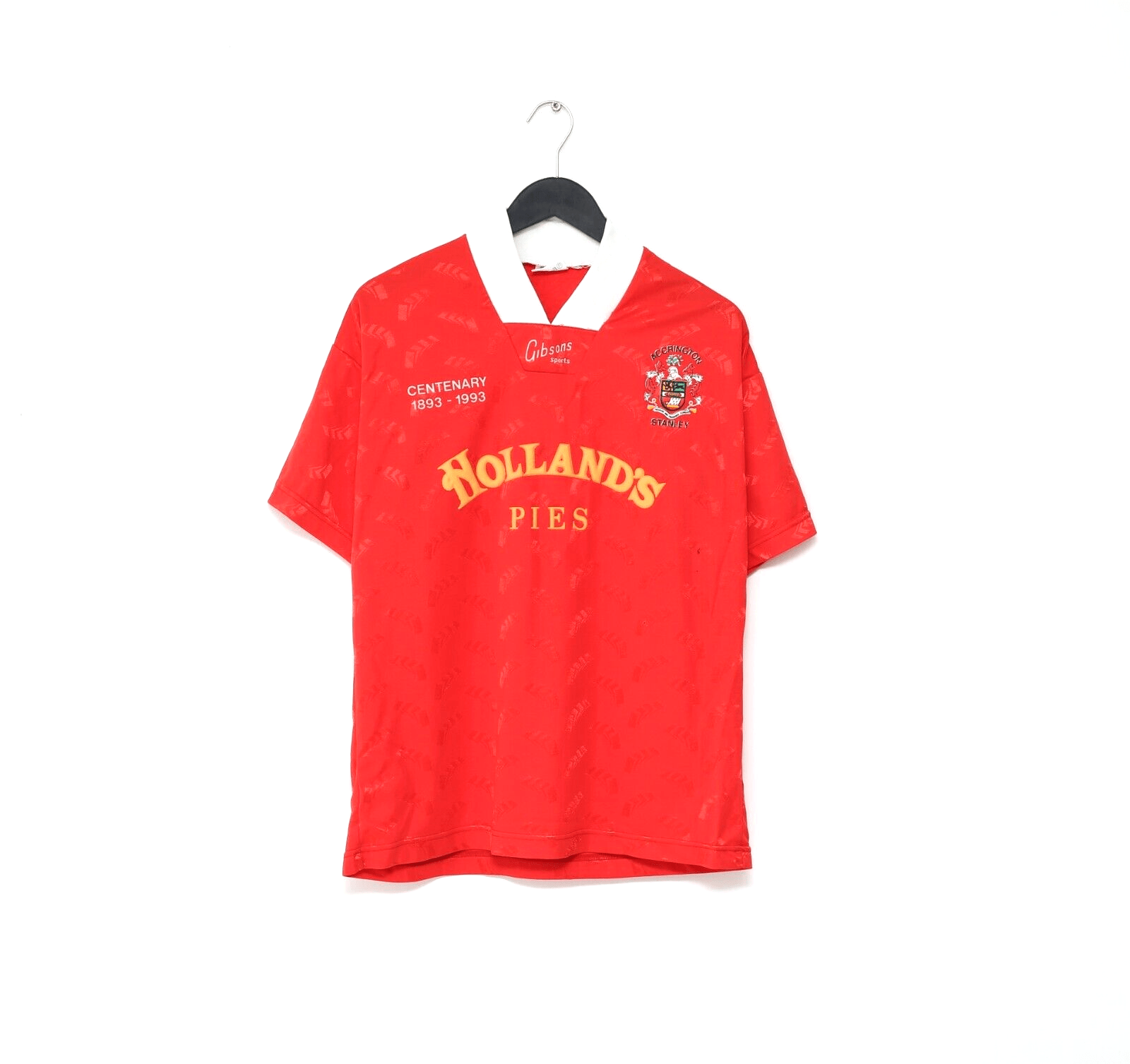 1993/94 ACCRINGTON STANLEY Vintage Home Centenary Football Shirt (M)