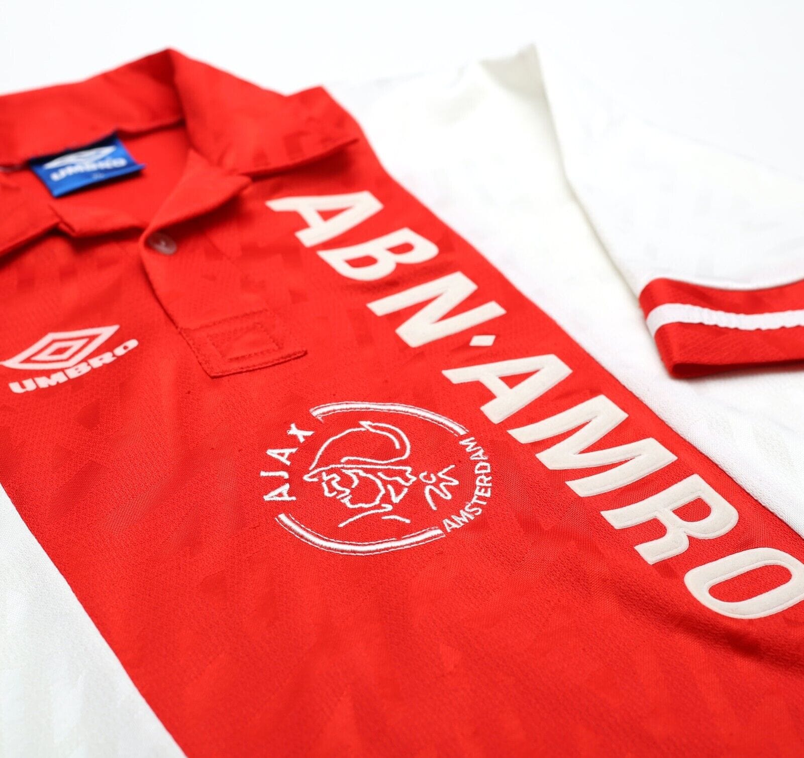 AJAX 1993 1994 HOME SHIRT FOOTBALL SOCCER JERSEY UMBRO MENS SIZE L | eBay