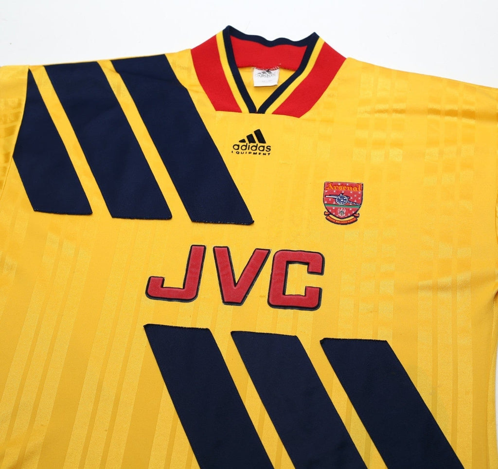 1993/94 ARSENAL Vintage adidas Equipment Away Football Shirt (XL)