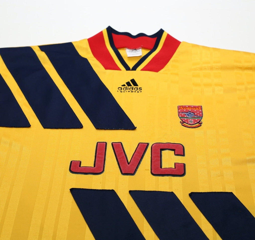 1993/94 ARSENAL Vintage adidas Equipment Away Football Shirt (XL)