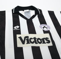 1993/94 BRANCA #9 Udinese Vintage Lotto Long Sleeve Home Football Shirt (L/XL)