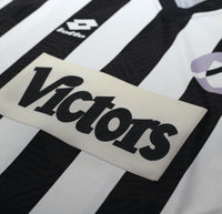 1993/94 BRANCA #9 Udinese Vintage Lotto Long Sleeve Home Football Shirt (L/XL)
