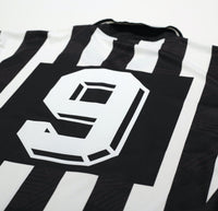1993/94 BRANCA #9 Udinese Vintage Lotto Long Sleeve Home Football Shirt (L/XL)