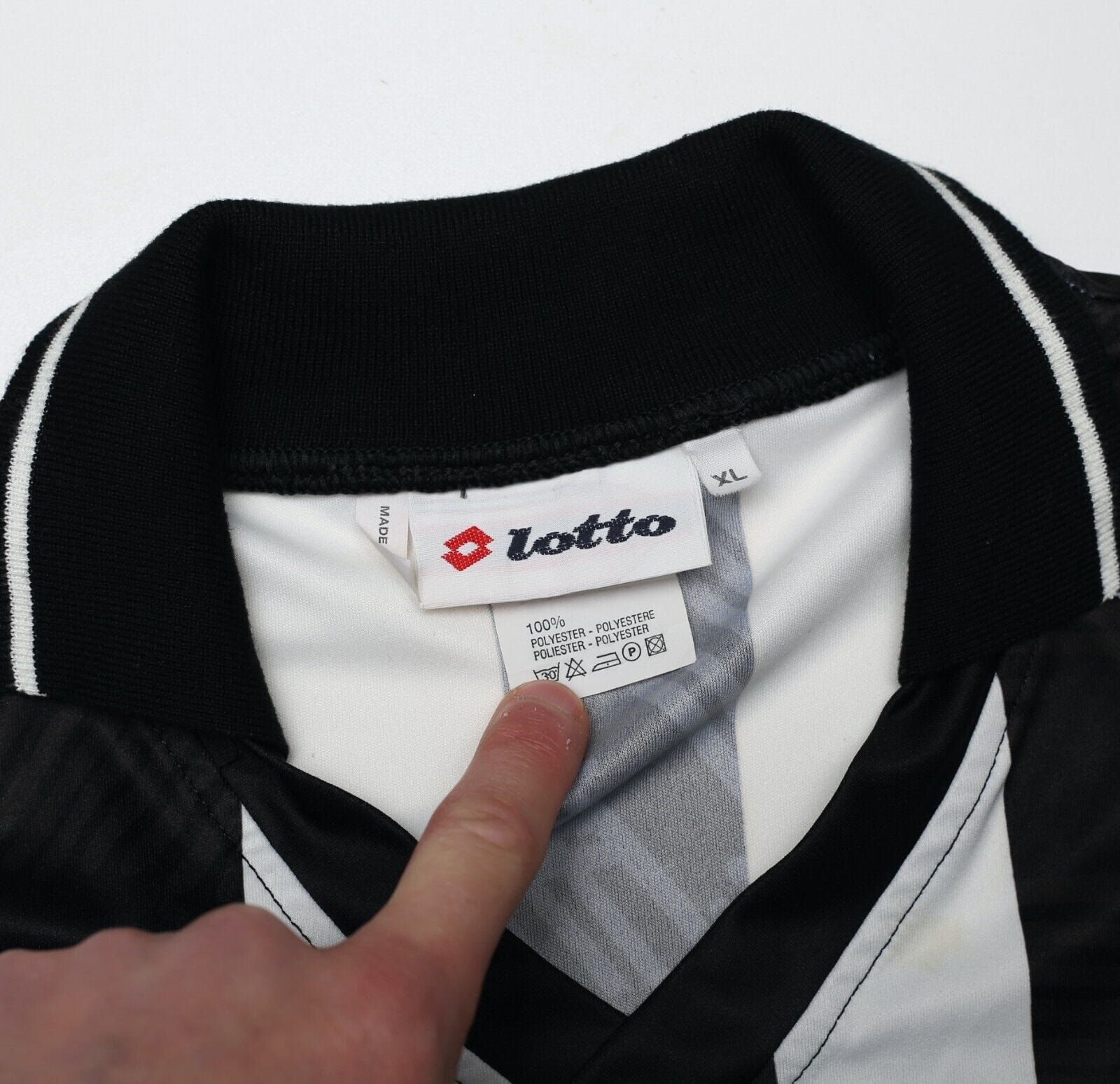 1993/94 BRANCA #9 Udinese Vintage Lotto Long Sleeve Home Football Shirt (L/XL)