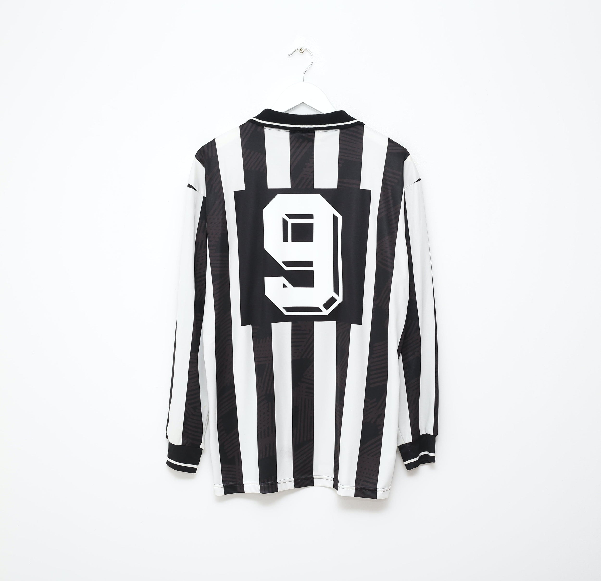 1993/94 BRANCA #9 Udinese Vintage Lotto Long Sleeve Home Football Shirt (L/XL)