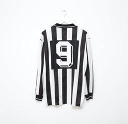 1993/94 BRANCA #9 Udinese Vintage Lotto Long Sleeve Home Football Shirt (L/XL)