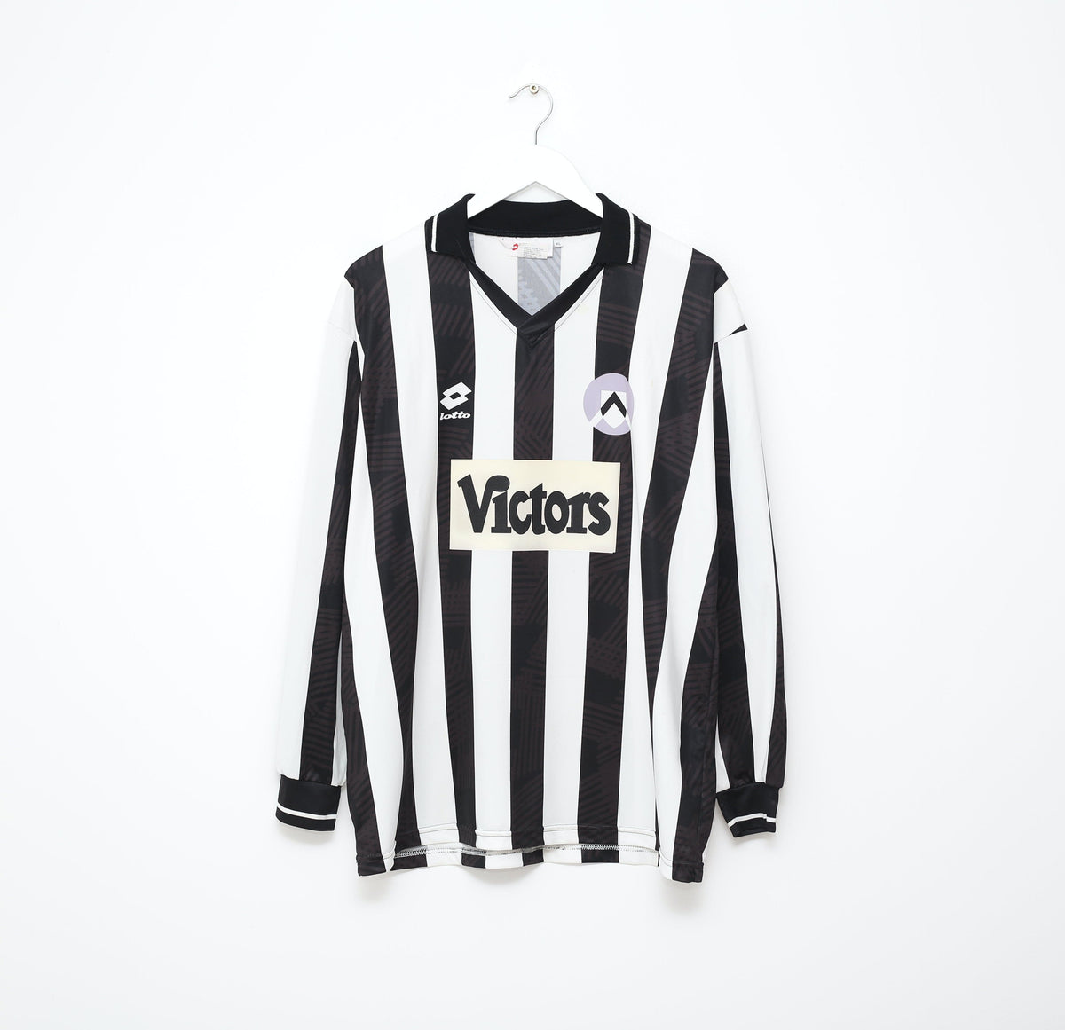 1993/94 BRANCA #9 Udinese Vintage Lotto Long Sleeve Home Football Shirt (L/XL)
