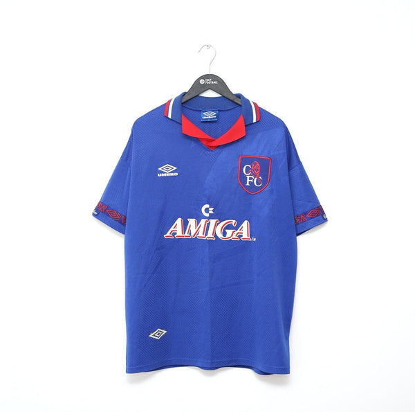 1993/94 HODDLE #20 Chelsea Vintage Umbro Home Football Shirt 