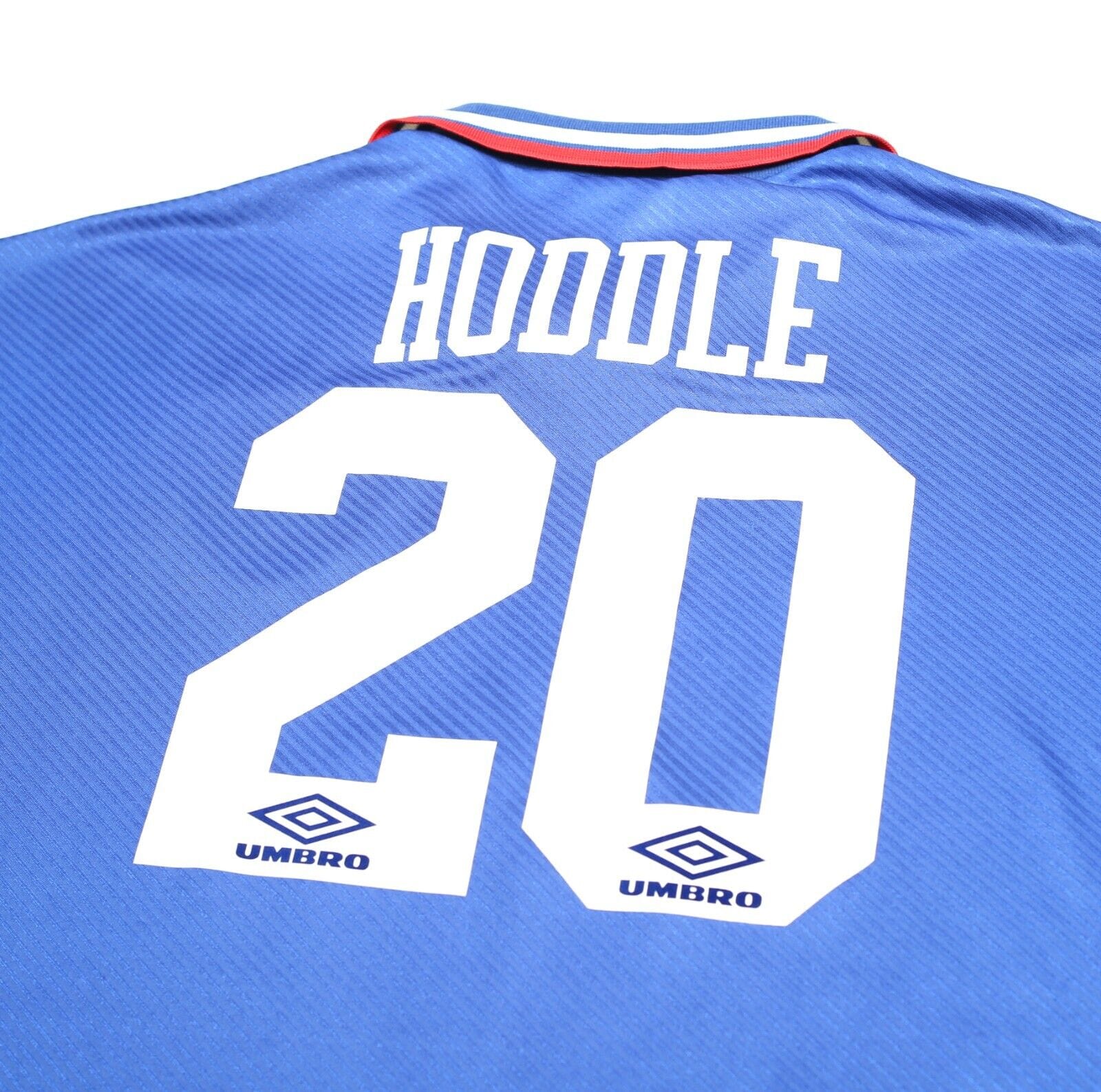 1993/94 HODDLE #20 Chelsea Vintage Umbro Home Football Shirt Jersey (XL)