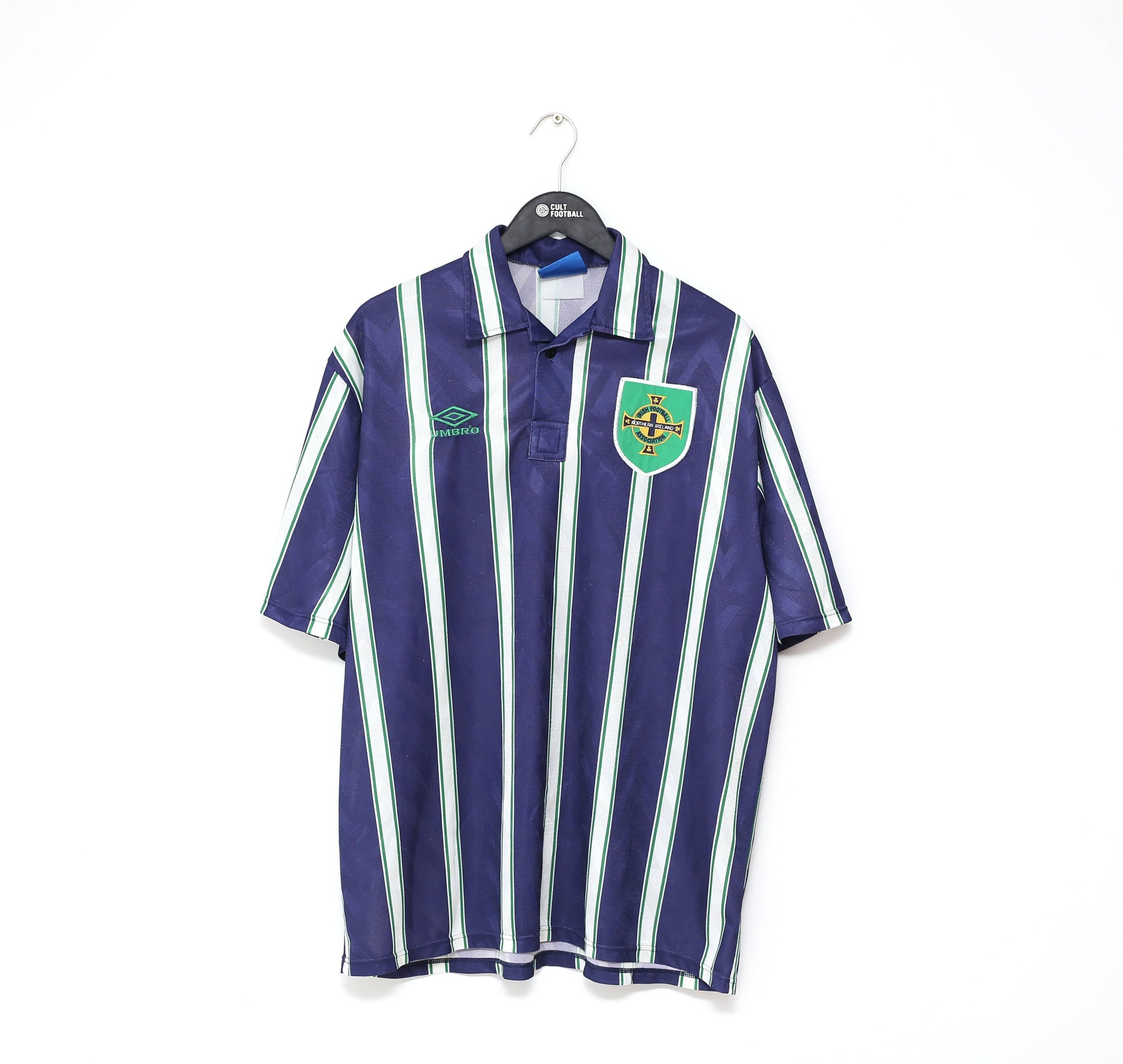 1993/94 NORTHERN IRELAND Vintage Original Umbro Away Football Shirt (XXL)