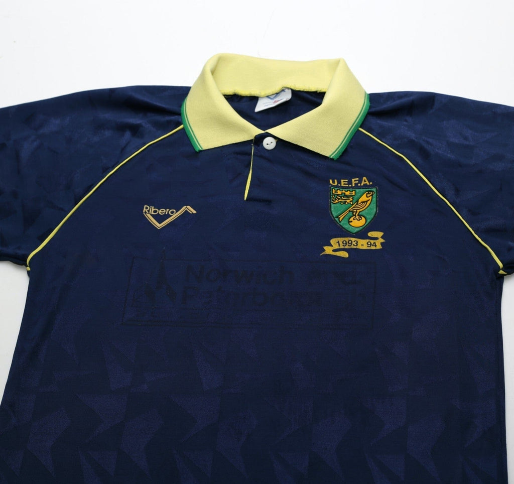 1993/94 NORWICH CITY Vintage Ribero UEFA Cup Away Shirt (S)