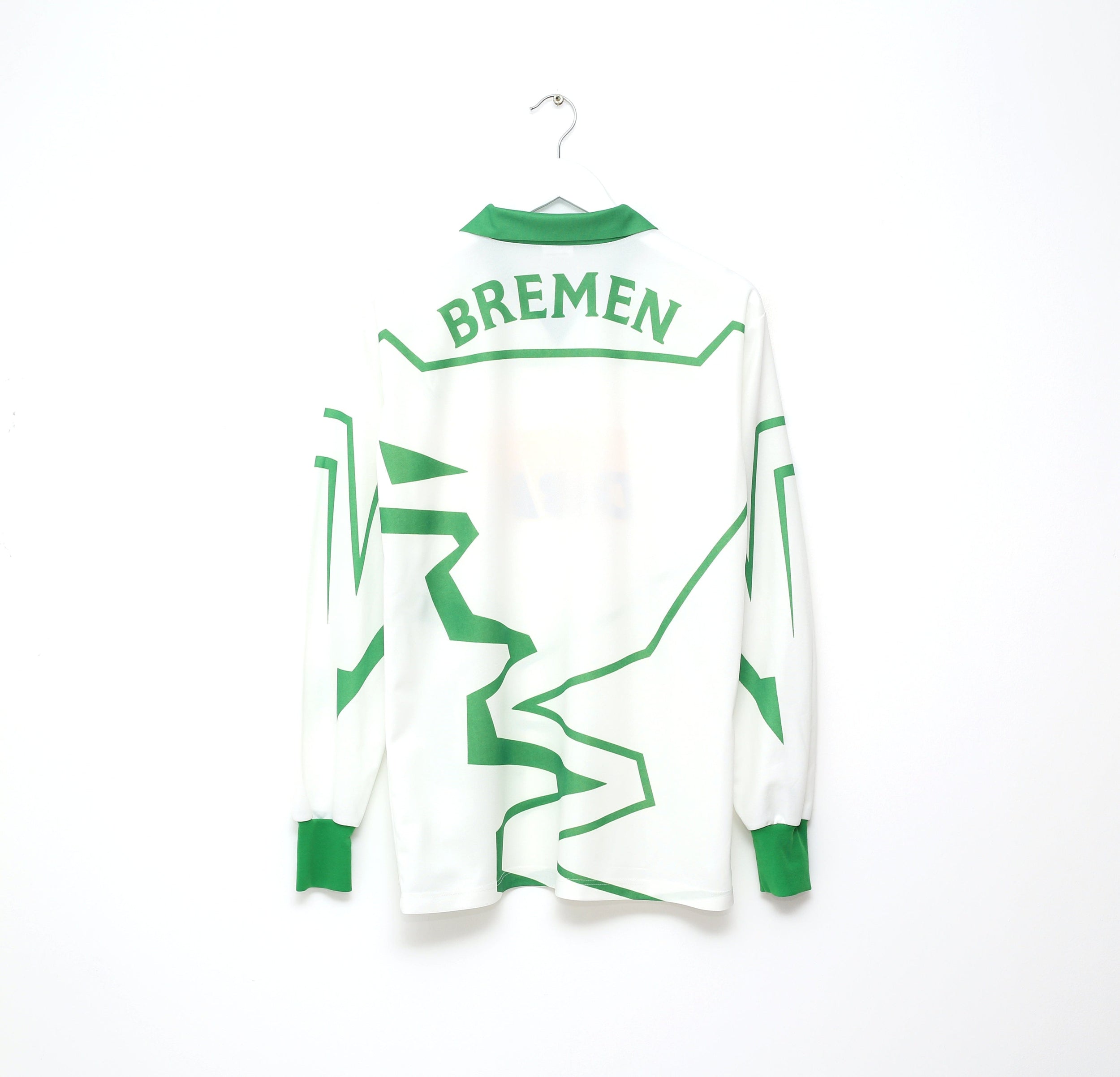 1993/94 WERDER BREMEN Vintage PUMA L/S Home Football Shirt (M)