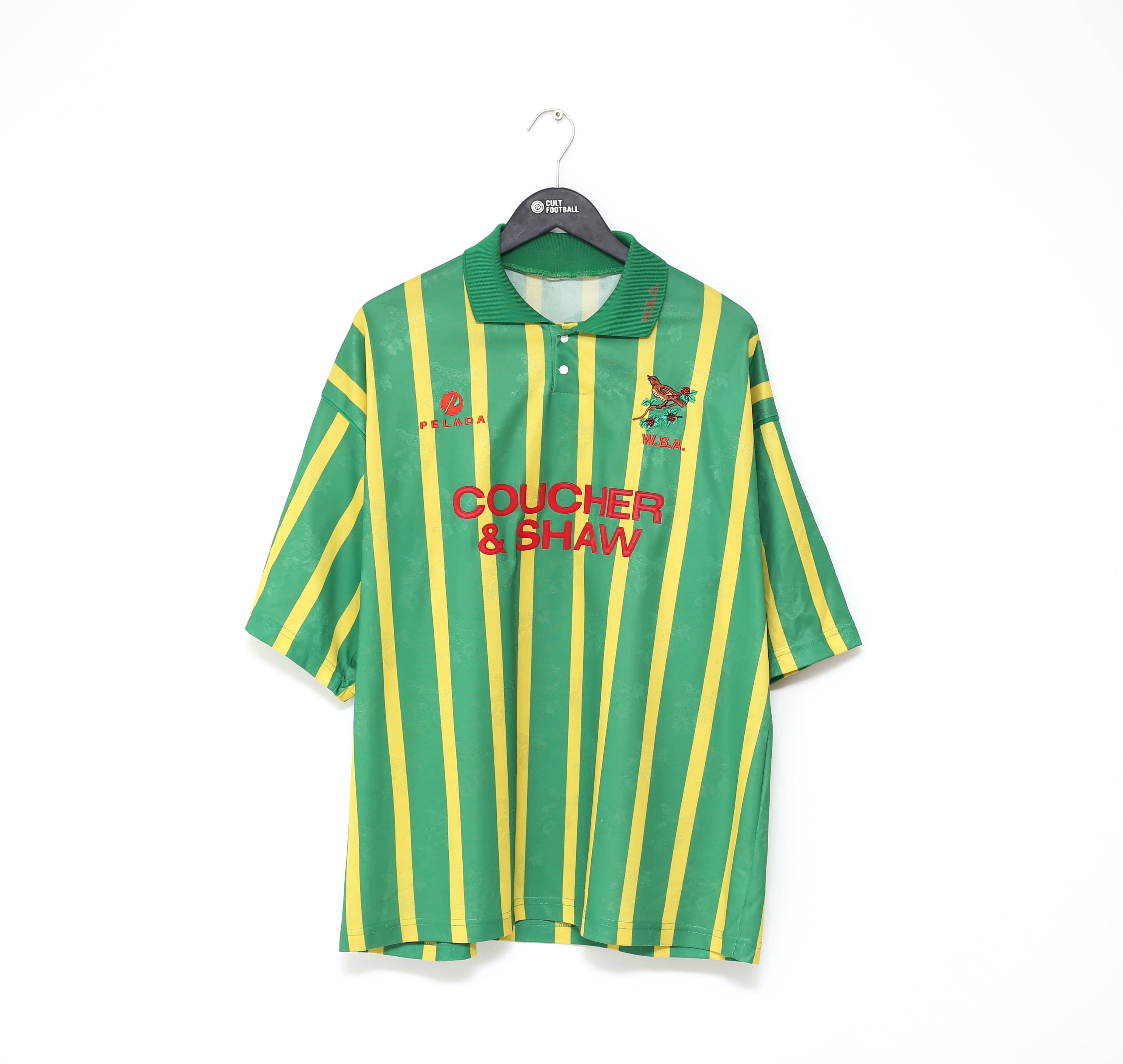 1993/94 WEST BROM Vintage Pelada Away Football Shirt Jersey (XL)