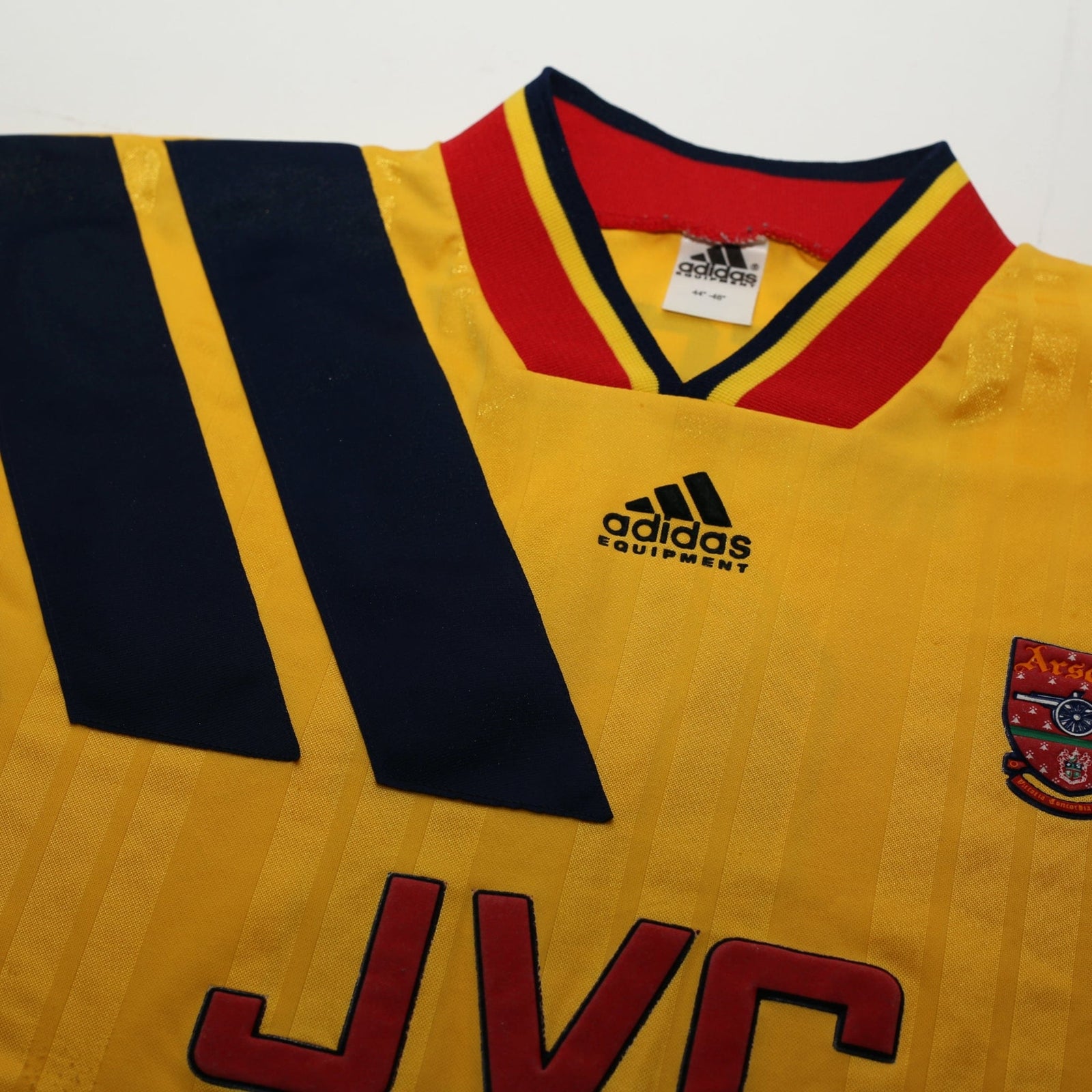1993/94 Wright #8 Arsenal adidas Equipment Away Football Shirt (XL)
