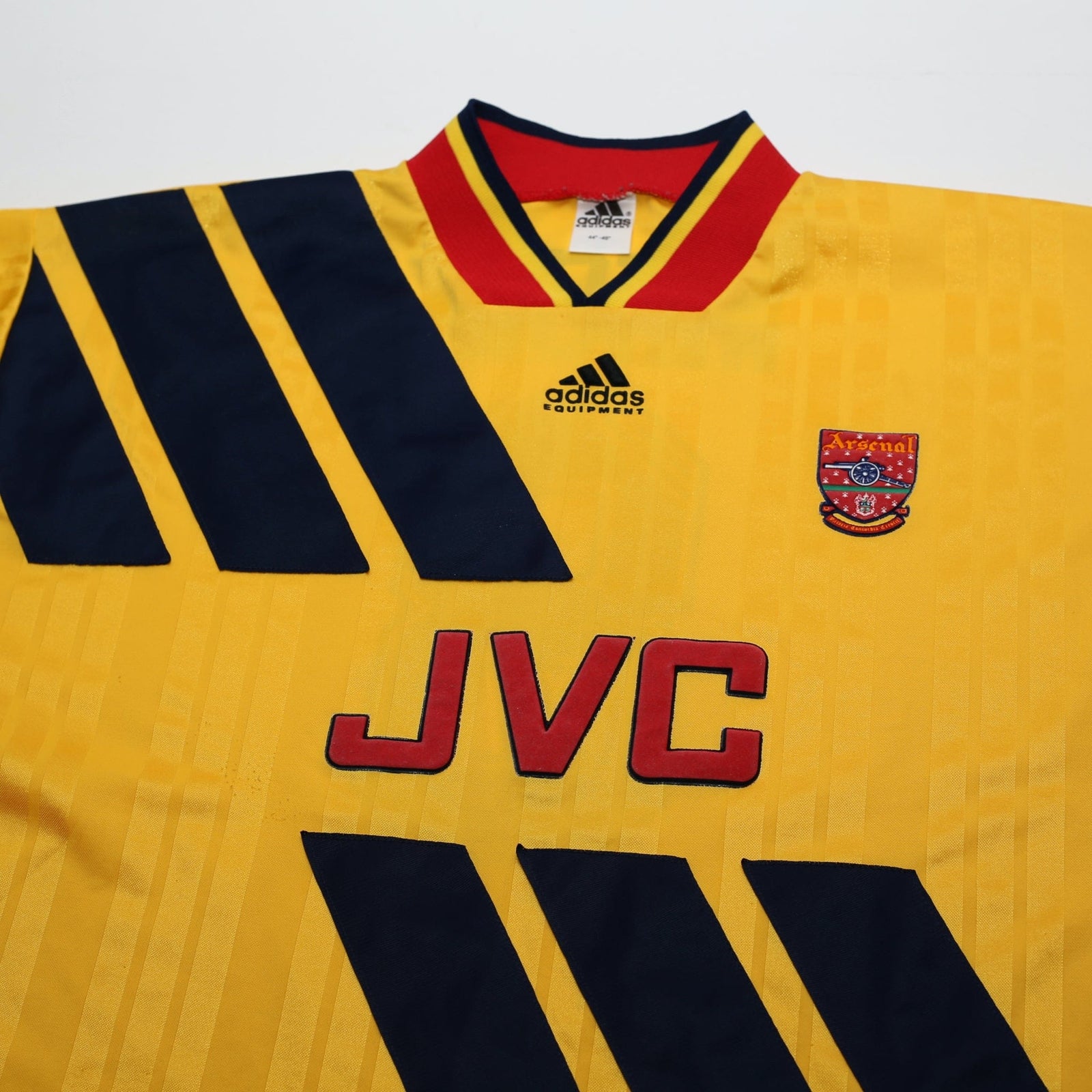 1993/94 Wright #8 Arsenal adidas Equipment Away Football Shirt (XL)