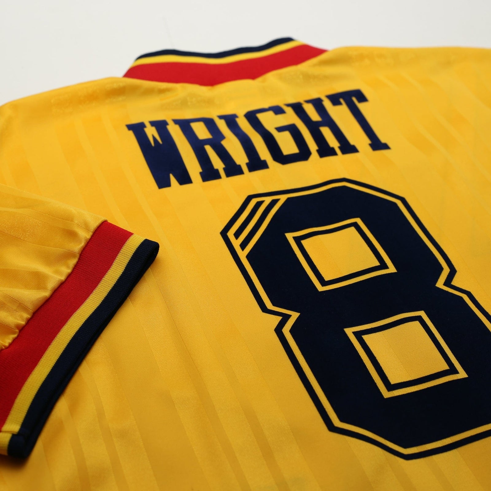 1993/94 Wright #8 Arsenal adidas Equipment Away Football Shirt (XL)