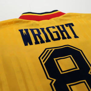 1993/94 Wright #8 Arsenal adidas Equipment Away Football Shirt (XL)