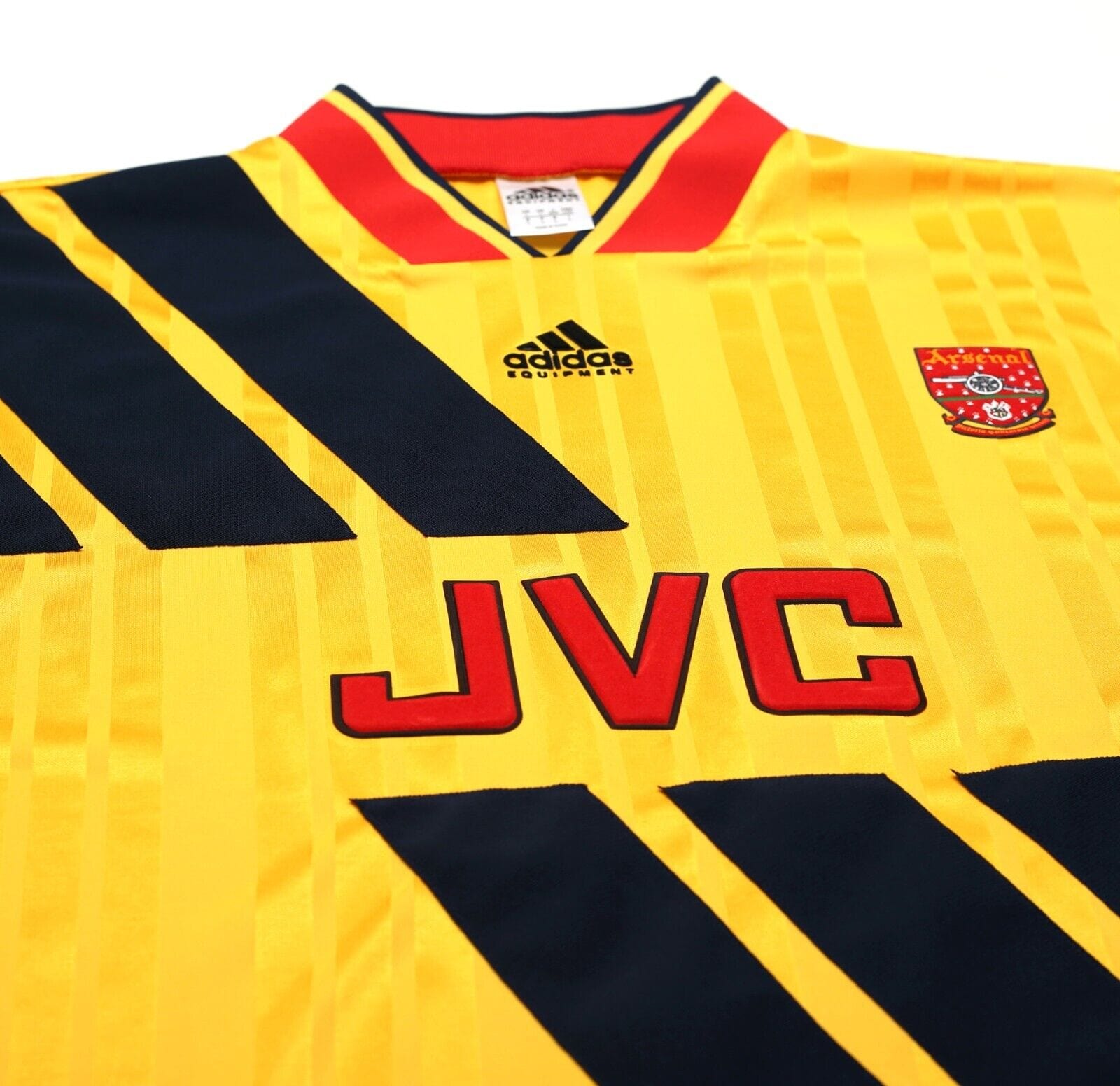 1993/94 WRIGHT #8 Arsenal Retro adidas Equipment Away Football Shirt (L/XL)