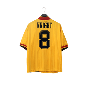 1993/94 Wright #8 Arsenal Retro adidas Equipment Away Football Shirt (M/L)