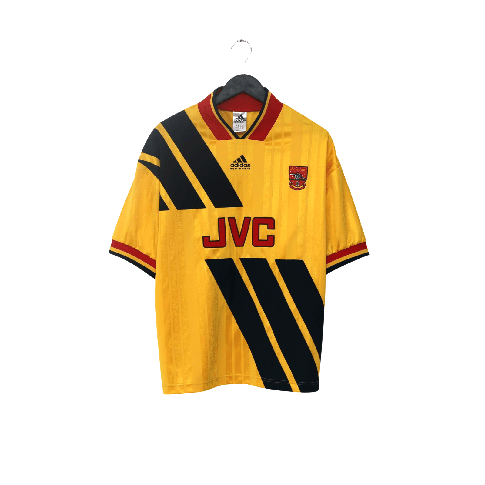 1993/94 Wright #8 Arsenal Retro adidas Equipment Away Football Shirt (M/L)