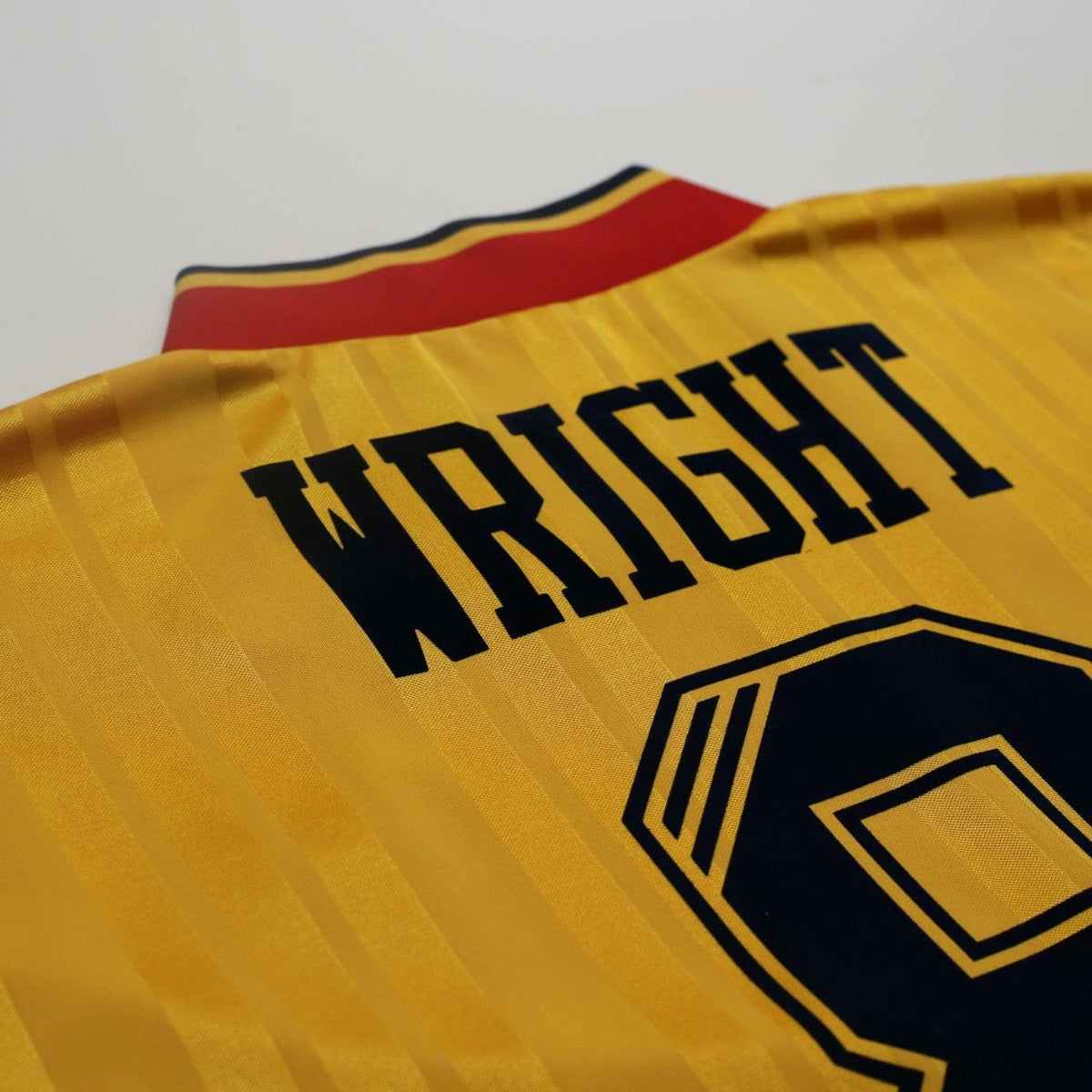 1993/94 Wright #8 Arsenal Retro adidas Equipment Away Football Shirt (M/L)