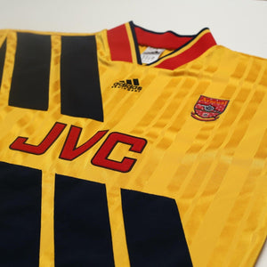 1993/94 Wright #8 Arsenal Retro adidas Equipment Away Football Shirt (M/L)