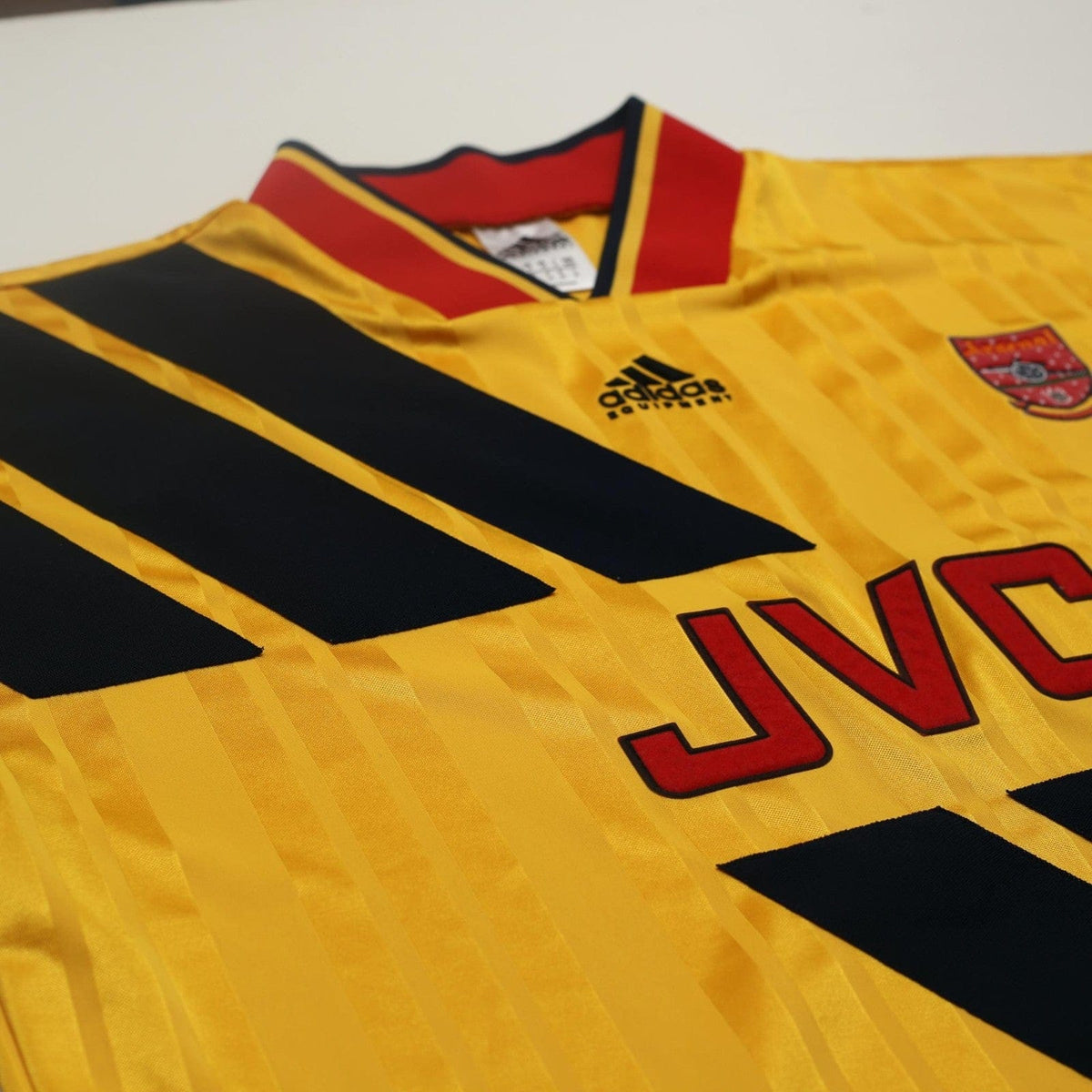 1993/94 Wright #8 Arsenal Retro adidas Equipment Away Football Shirt (M/L)